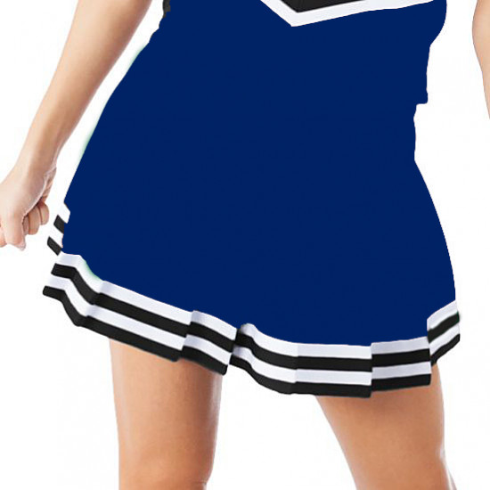 Blue pleated cheer clearance skirt